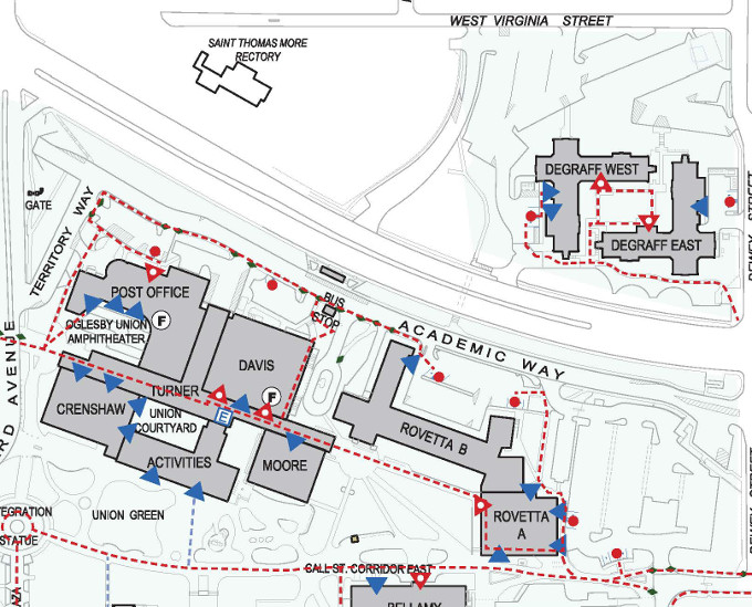 Alma College Campus Map