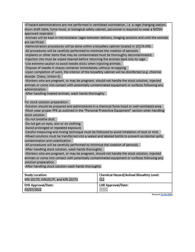 AHCF Posting - The Risk Assessment