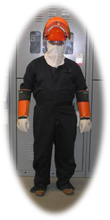 electrical worker in PPE