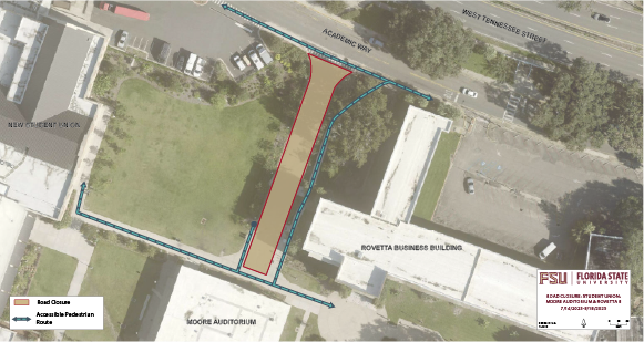 Road Closure: Moore Auditorium Service Drive | July 14 - August 18