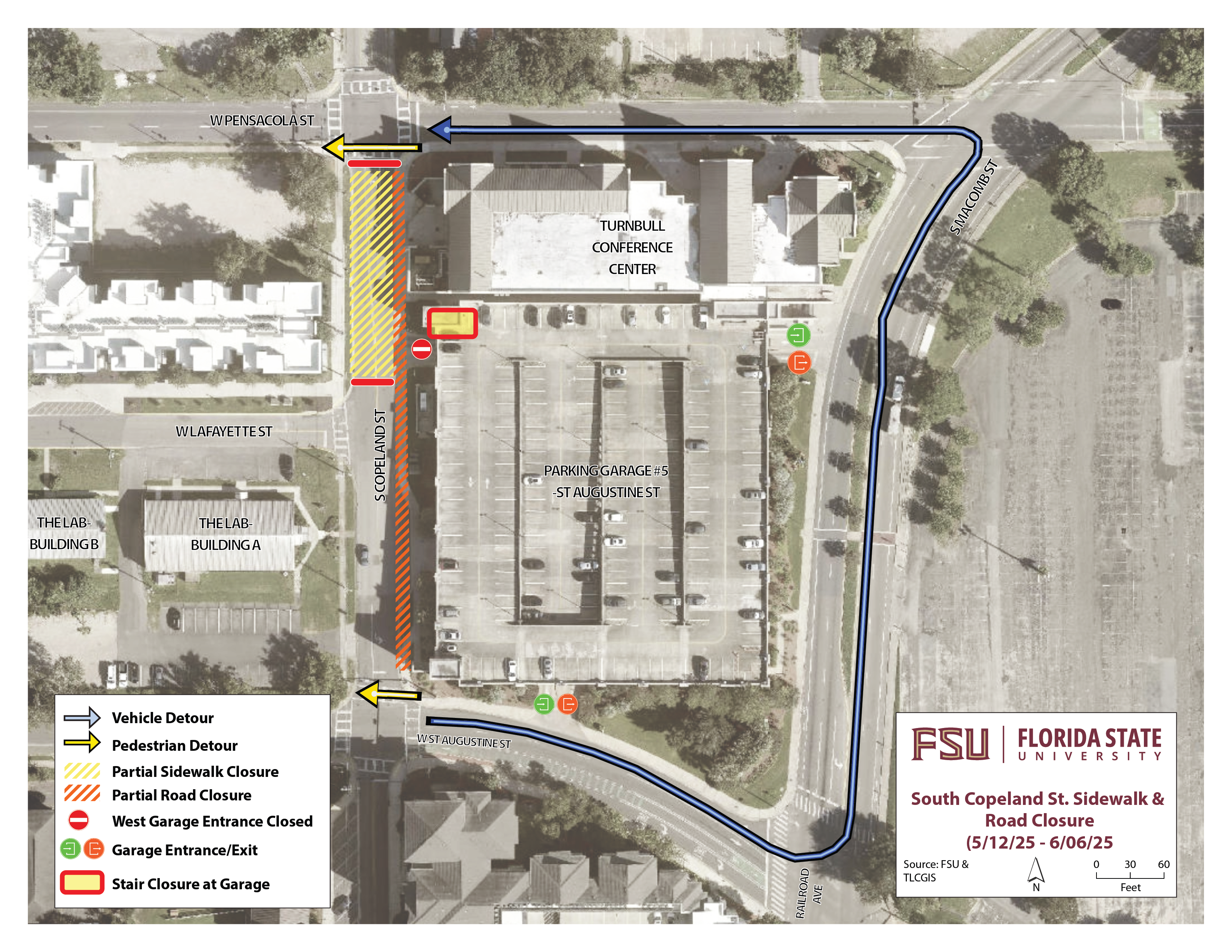 South Copeland Street Partial Closure 5/12/2025 – 6/6/2025
