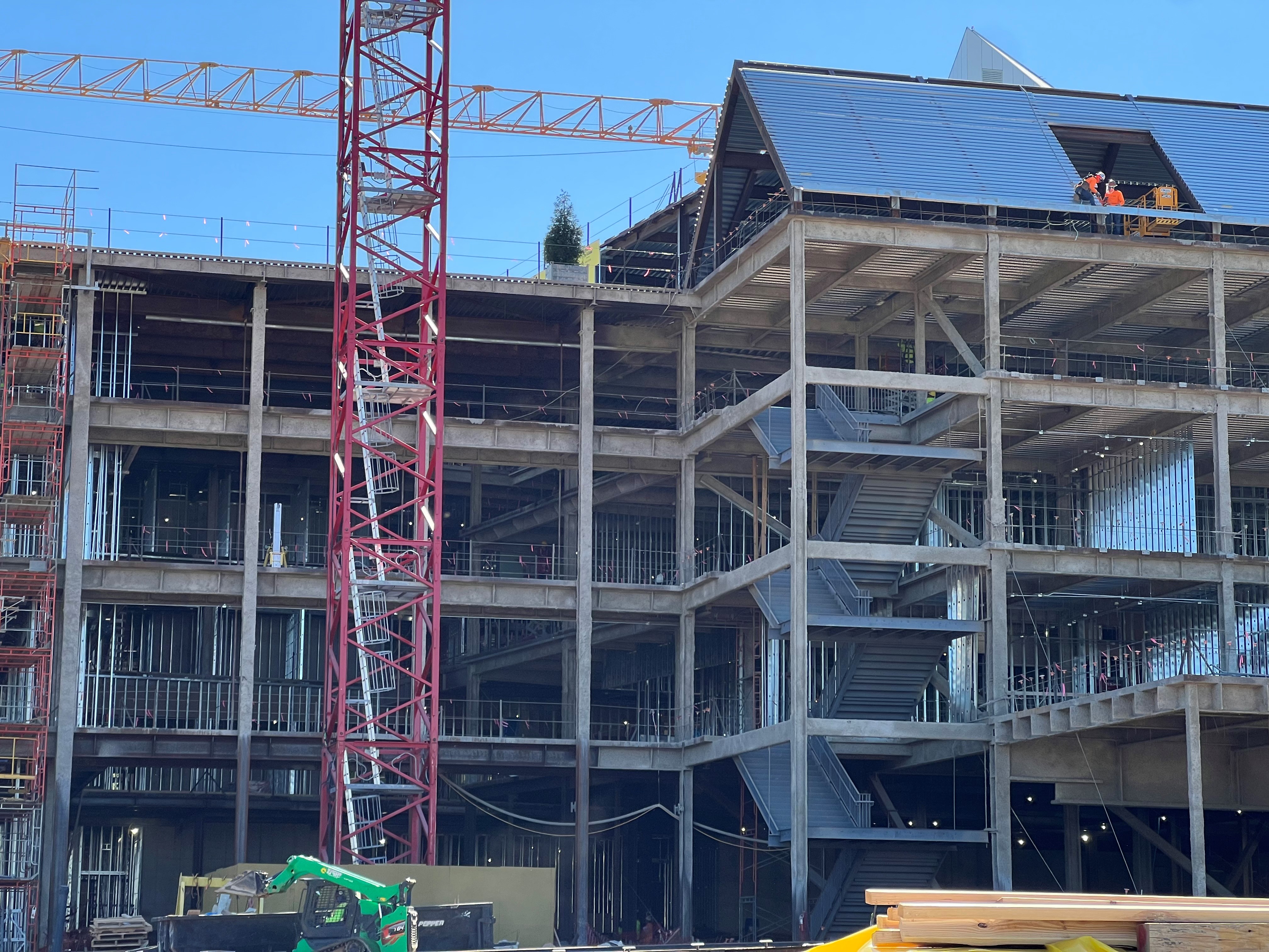 Ceremonial Evergreen Placed at Legacy Hall