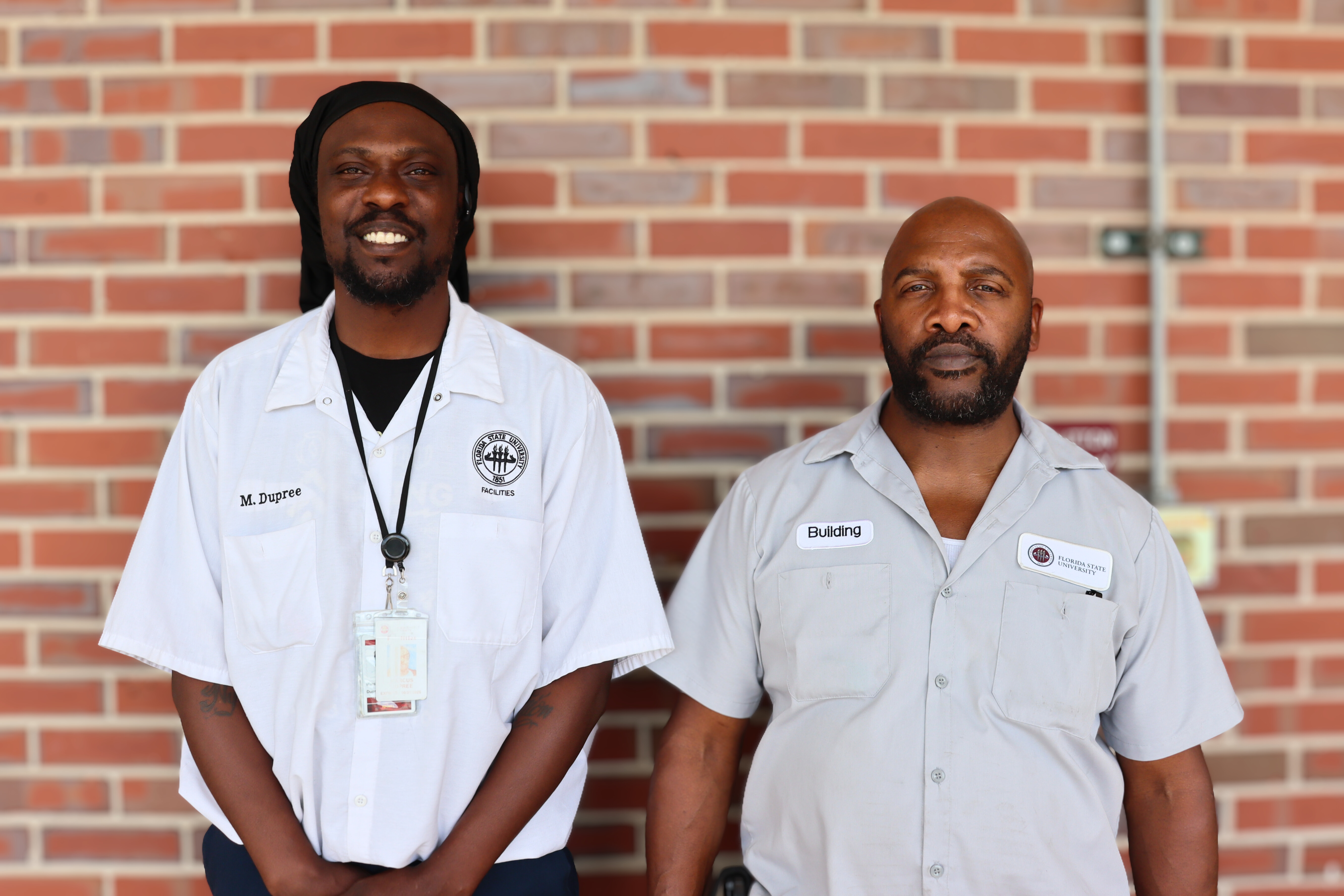 Supply Delivery Associate Marcus Dupree and Supply Delivery Assistant Charles Tucker
