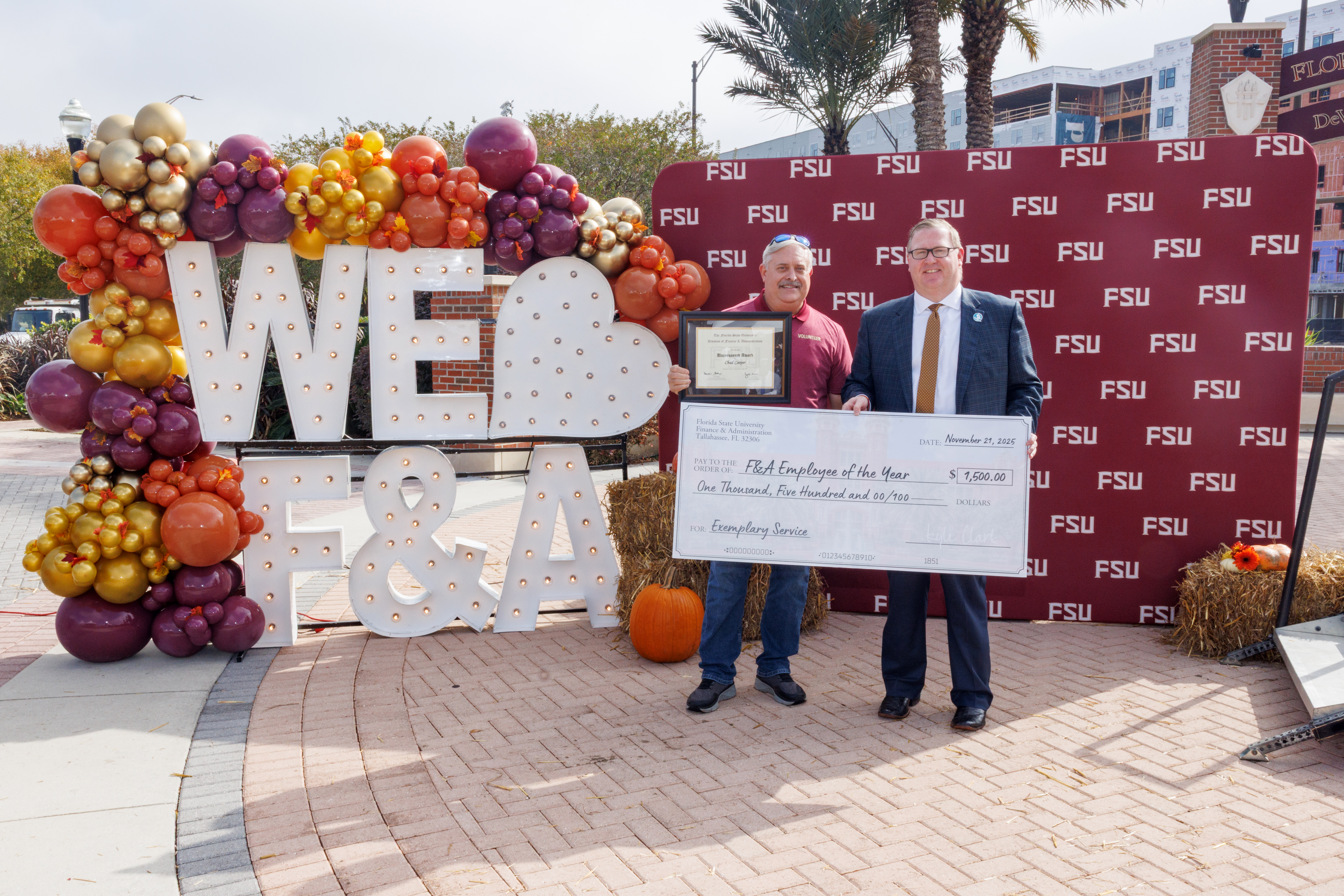 Unconquered Award (F&A Employee of the Year) - Chad Cooper, Facilities - Maintenance